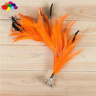 New 1pcs 30cm Woman Chicken Feathers Flower Hairpins Bridal Banquet Head Hair