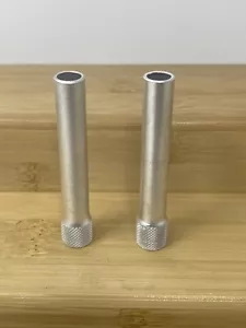 2 piezas de tubería de agua de bong de aluminio para tabaco de 2,5"" hembra roscado 3/8"" - Imagen 1 de 2