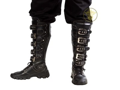 Biker boots "Raider"  style rock music punk metal shoes - Image 1 of 4