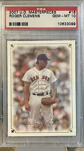 Roger Clemens 2007 U.D. Masterpieces PSA 10 GEM MT **POP 23** Cert: 10633099 - Bild 1 von 2