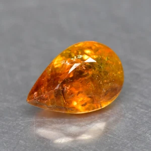 3.27Ct Pear _ Mesmerizing Transparent Unheated Yellow Copper Bearing Tourmaline - Picture 1 of 1