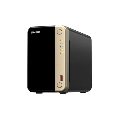 QNAP TS-264-8G   2-Bay, Intel Quad-core CPU, 2 x M.2 Slots, 2.5GbE Desktop NAS, - Image 1 of 3