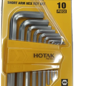 HOTAK 10-Piece Short Arm Hex Key Set (Metric)Short Arm Hex key set - Picture 1 of 1