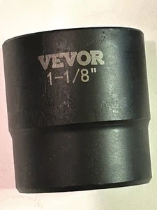 VEVOR  1-1/8" x 1/2"  Impact Socket - 6 Point -  Free USA Shipping - Picture 1 of 3