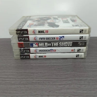 Lot Of 5 Playstation 3 PS3 Sports NHL MLB NFL Madden FIFA Games Lot - Image 1 of 4