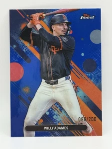 2025 Topps Finest Willy Adames Common #55 Blue Refractor /200 Giants - Bild 1 von 2