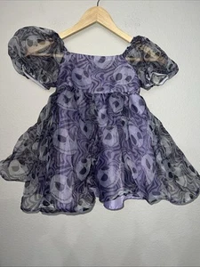 Disney’s The Nightmare Before Christmas PURPLE Jack Skellington Dress - SIZE XS - Picture 1 of 8