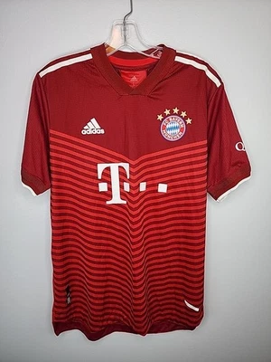 Camiseta de futebol FC Bayern Munchen futebol 21/22 Adidas tamanho grande Heat.Rdy - Imagem 1 de 4