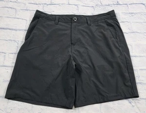 Volcom MENS SIZE 36 Frickin Modern Stretch Chino Shorts Black Hybrid Surf Skate - Picture 1 of 9