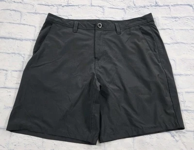 Volcom MENS SIZE 36 Frickin Modern Stretch Chino Shorts Black Hybrid Surf Skate - Image 1 of 4