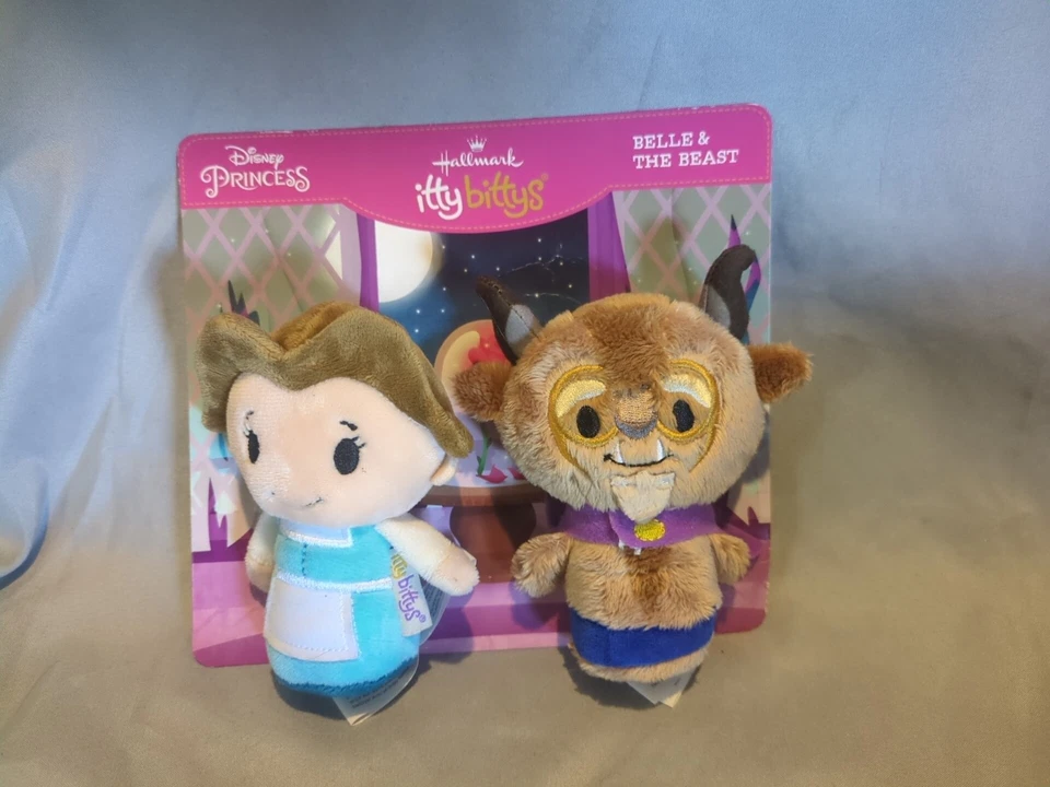 Peluche Hallmark Itty Bittys Disney Princesa Bella La Bella y la Bestia Nuevo en Tarjeta Foto 1 de 1
