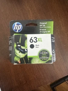 Nowy wysokowydajny czarny wkład atramentowy Hewlett Packard (HP) 63XL (F6U64AN) wygasł - Zdjęcie 1 z 3