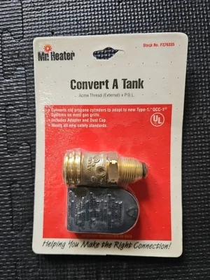 Mr нагреватель преобразовать бак пропан адаптер Acme резьба внешний x POL F276335 новый - Изображение 1 из 2