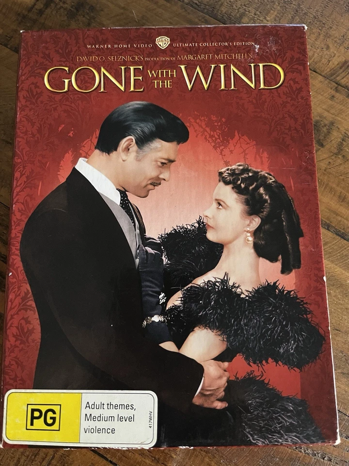 GONE WITH THE WIND-DVD BOX SET  as new CLARK GABLE- VIVIEN LEIGH- With Art Work - Image 1 of 4