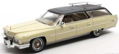 wonderful modelcar 1/43CADILLAC DEVILLE WAGON "ELVIS PRESLEY" 1972 - creme/black - Image 1 of 3