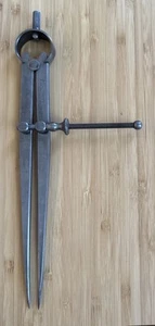 Antique The L. S. Starrett Co. 8” Springs Clip Calipers - Picture 1 of 11