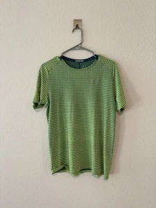 Nike Tech Knit Dri Fit Size Medium Mens Green Short Sleeve Running T Shirt - Picture 1 of 3