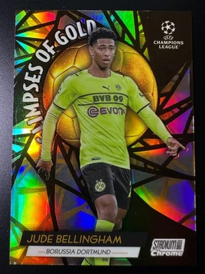 2020-21 Topps Stadium Clob Chrome UCC Soccer Glimpses of Gold - Jude Bellingham - Image 1 of 2