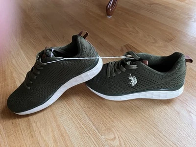 Zapatillas deportivas ligeras de malla verde para mujer de la Asociación de Polo de EE. UU. talla 7 Foto 1 de 4
