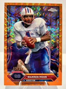 Warren Moon 2023 Topps Composite Geometric Orange Refractor #332 /25 - Oilers - Picture 1 of 2