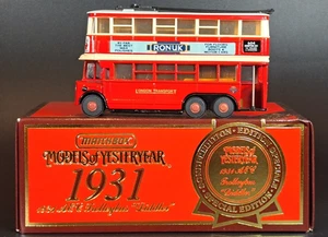 Matchbox Yesteryear Y-16 - 1931 AEC - Trolleybus 'Diddler' - Picture 1 of 12