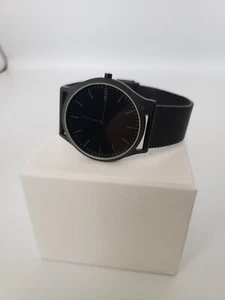 Skagen Men's Jorn Black Dial Mesh Band Steel Thin Minimalist Watch NIB SKW6422 - Picture 1 of 6