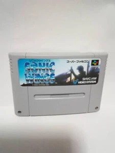 Nintendo Super Famicom Sonic Wings Aero Fighters SFC Game Cassette Japan Import - Picture 1 of 4