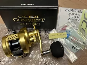 Mulinello Shimano OCEA CONQUEST 200HG 2014 14 Baitcasting Made in Japan - Foto 1 di 4