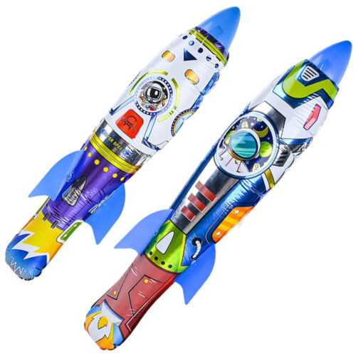1 Set Inflatable Rocket Safe Entertainment Jump Rocket Launcher Toy Portable