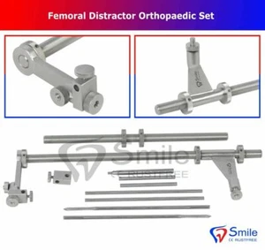 Distrattore femorale set completo strumento chirurgico medico ortopedico CE NUOVO - Foto 1 di 5
