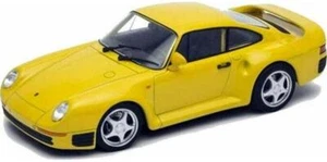 Porsche 959 Yellow w/ Silver Wheels (NEX) Diecast 1:24 Scale Model Car - Welly - Picture 1 of 12