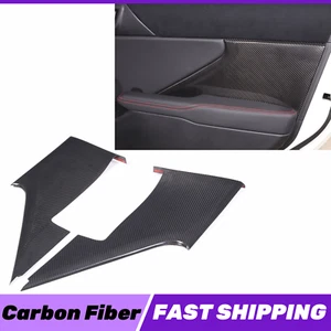 2PCS Real Carbon Fiber Interior Door Panel Trim Cover Fit For GR86/BRZ 2022-2024 - Picture 1 of 12