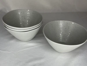 Naturally Danny Seo 4 Grey Bamboo Fiber 6” Salad Soup Bowls Speck Eco Friendly - Picture 1 of 8