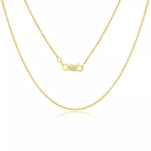 Sterling Silver 1.0mm Box Chain - Gold Plated - Picture 1 of 1