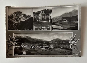 CARTOLINA BORNO PIZZO CAMINO LAGO DI LOVA E PANORAMA IN B/N NON VIAGGIATA - Bild 1 von 2