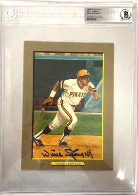 Willie Stargell Signed Perez-Steele Great Moments Beckett Slabbed Pirates HOF - Image 1 of 3