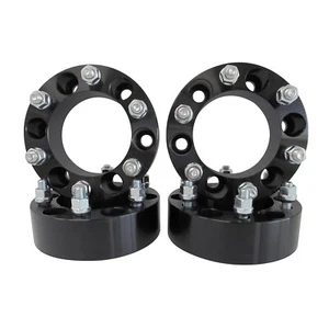 4 Black 2" 6X5.5 Wheel Spacers Fits Mitsubishi Montero Lexus GX 470 LX450 - Picture 1 of 4