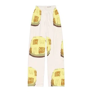 Cheeseburger Kids Pajama Pants, Fast Food Clothes, Burger Lover Pants, Kids PJ's - Picture 1 of 17