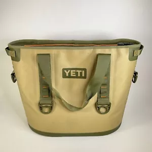 YETI Hopper 30 Soft Cooler Bag Tan Green - Picture 1 of 9
