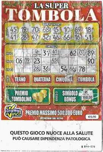 La Super Tombola N. Serie 3019 Zweite Wahl - Bild 1 von 2