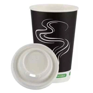 SEALED 100 X IECO Tripple Wall Hot Cup & Lid 16oz/ 473ml - Picture 1 of 2