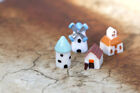  Mini Windmill Home Decor Craft Cabin Mini Barn Pcs 4 House Resin Cute Mini New