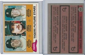 1981 Topps Baseball, #626 Tigers RC, Steffen, Ujdur, Roger Weaver
