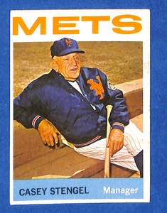 1967 TOPPS BASEBALL #324 CASEY STENGEL - ex  RILEYSCARDS