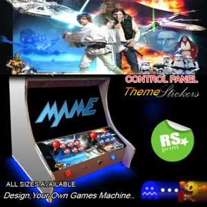 Panel de control arcade Starwars v2 ilustraciones pegatinas gráficos pegatinas vinilo - Imagen 1 de 1