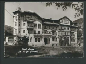 ZELL a. See << Hotel Austria, Vordans. m. entrada, parque, escultura...>> postal s/w - Imagen 1 de 1