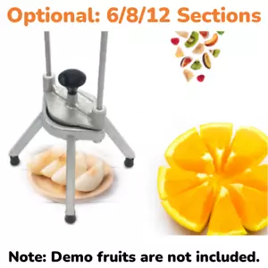 6/8/12 Sections Fruit Citrus Slicing Machine Vegetable Slicer Cutter Wedge Dicer - Picture 1 of 14