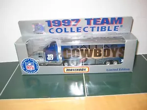 Remolque tractor MatchBox 1997 edición limitada NFL Dallas Cowboys nuevo - Imagen 1 de 1