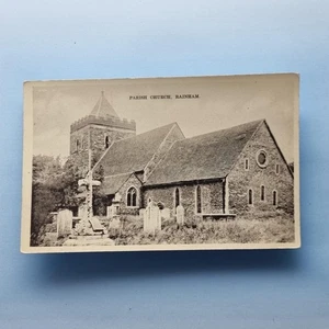 Rainham Postcard 1908 Real Photo Medway Kent St Margarets Parish Church - Picture 1 of 2