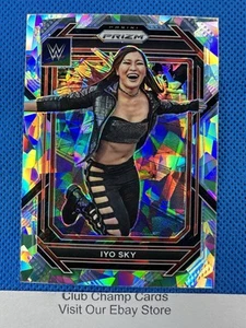 2023 #136 Iyo Sky Panini Prizm WWE RAW Silver Cracked Ice Prizm - Picture 1 of 2